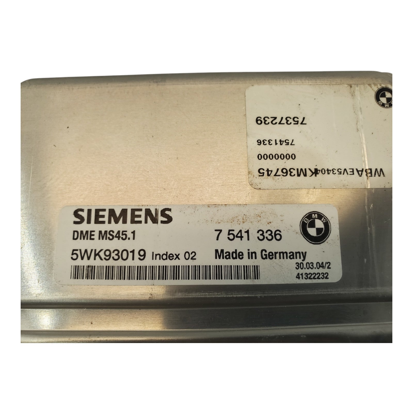 04 BMW 330i Engine Control Module 7541336