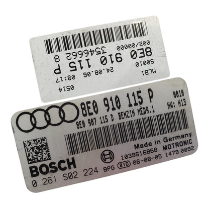 Engine ECM Control Module 2.0L Fits 05-07 AUDI A4 8E0 910 115 P 8E0910115P
