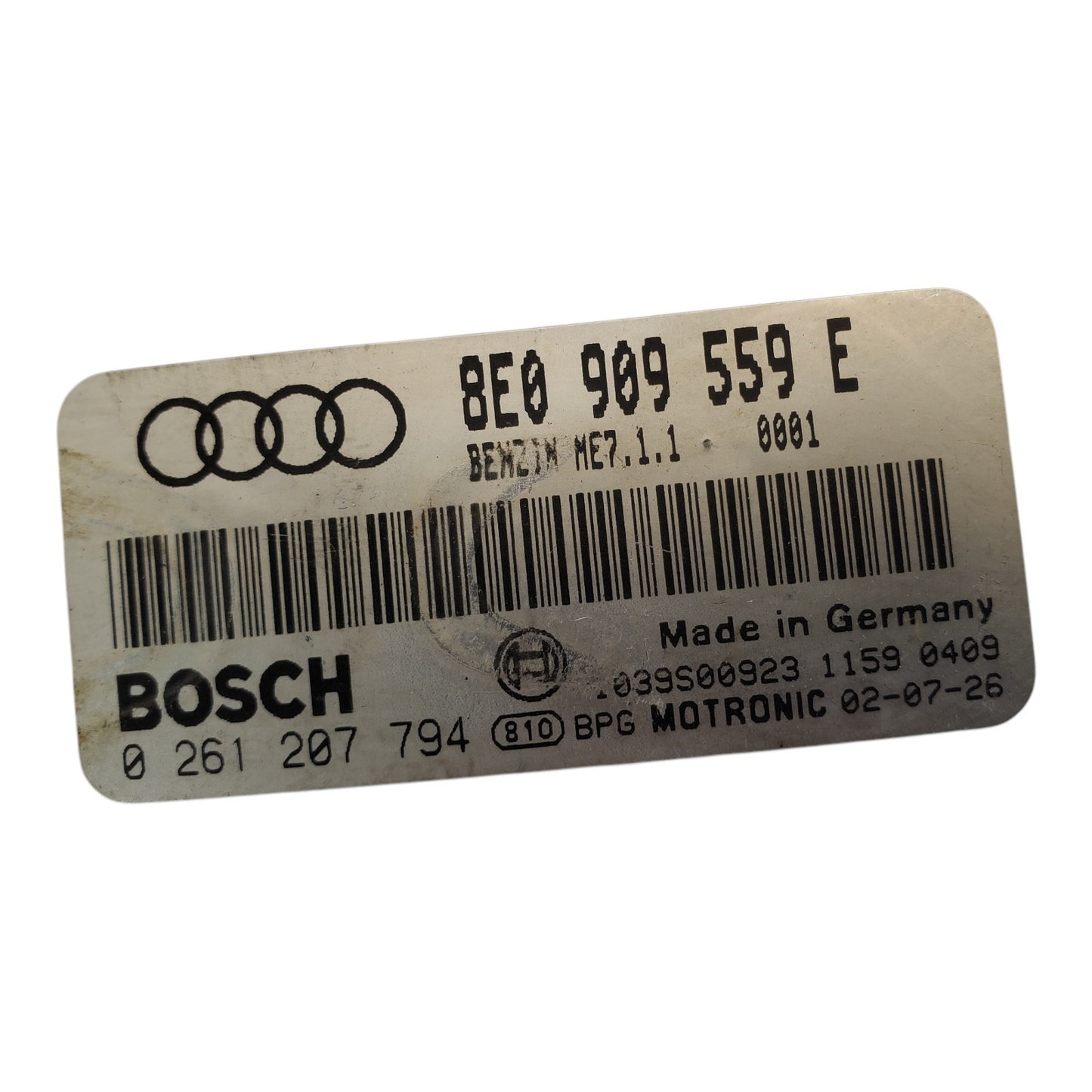 03 AUDI A6 ENGINE ECM ELECTRONIC CONTROL MODULE 3.0L 8E0 909 559 E 8E0909559E