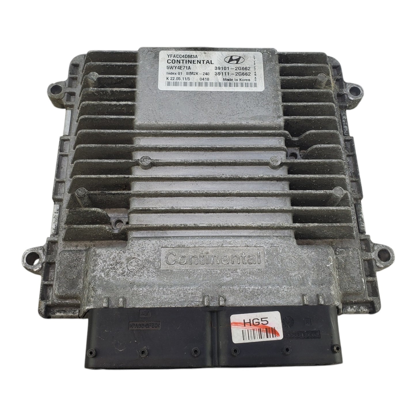 2011 - 2014 Hyundai Sonata 2.4L ECM Engine Computer Control Module 39101-2G662