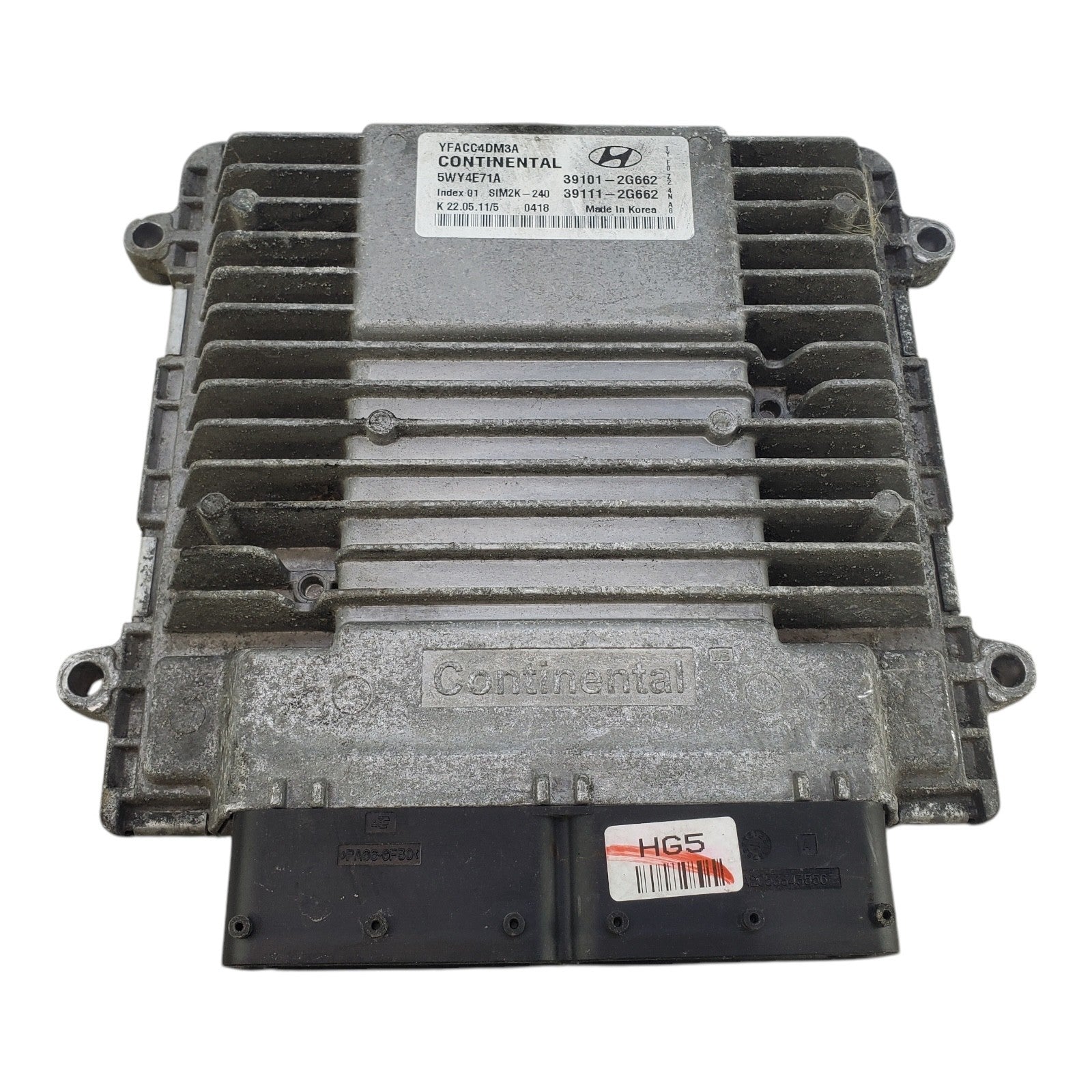 2011 - 2014 Hyundai Sonata 2.4L ECM Engine Computer Control Module 39101-2G662