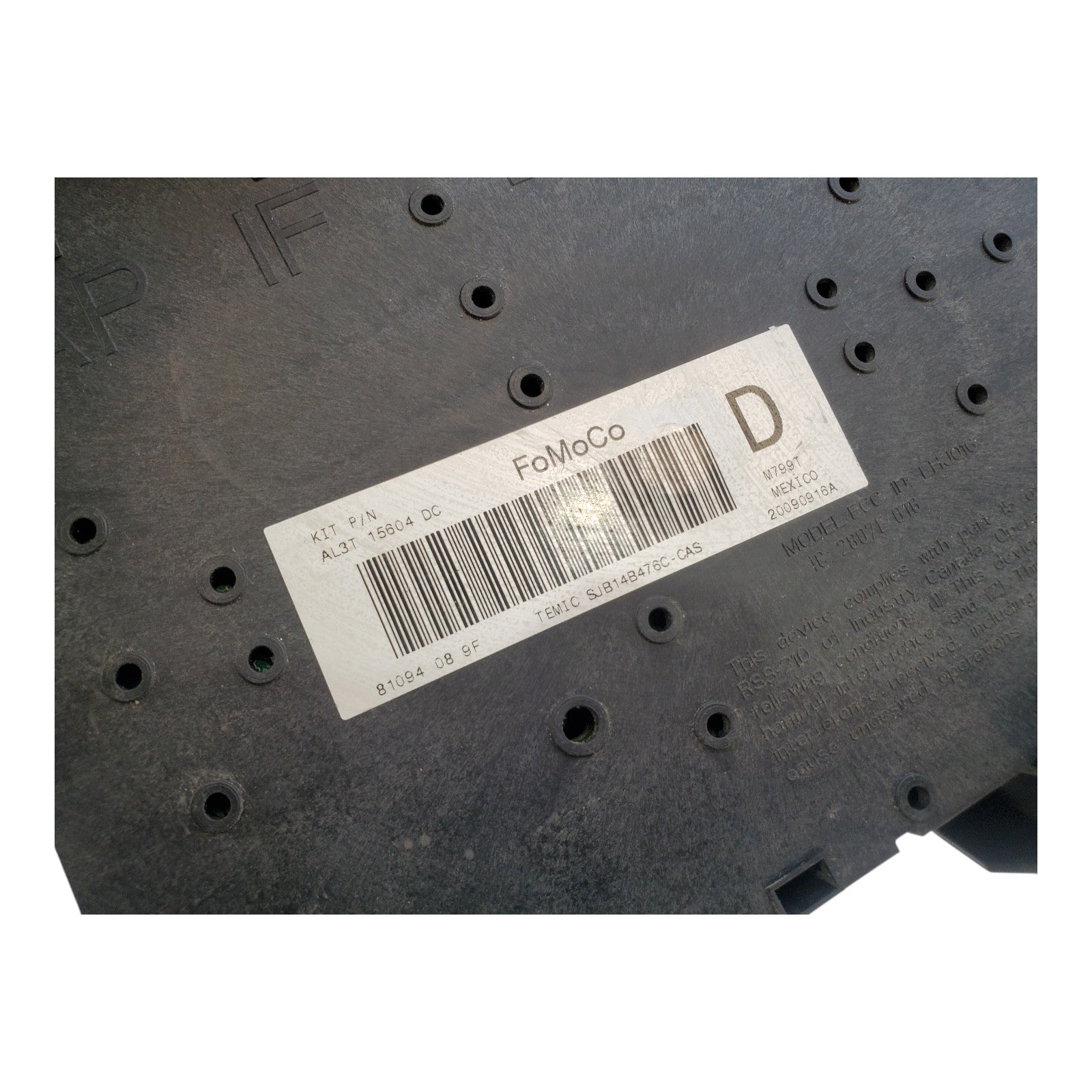 2010 FORD PICKUP F150 Theft-locking Control Module al3t15604dc