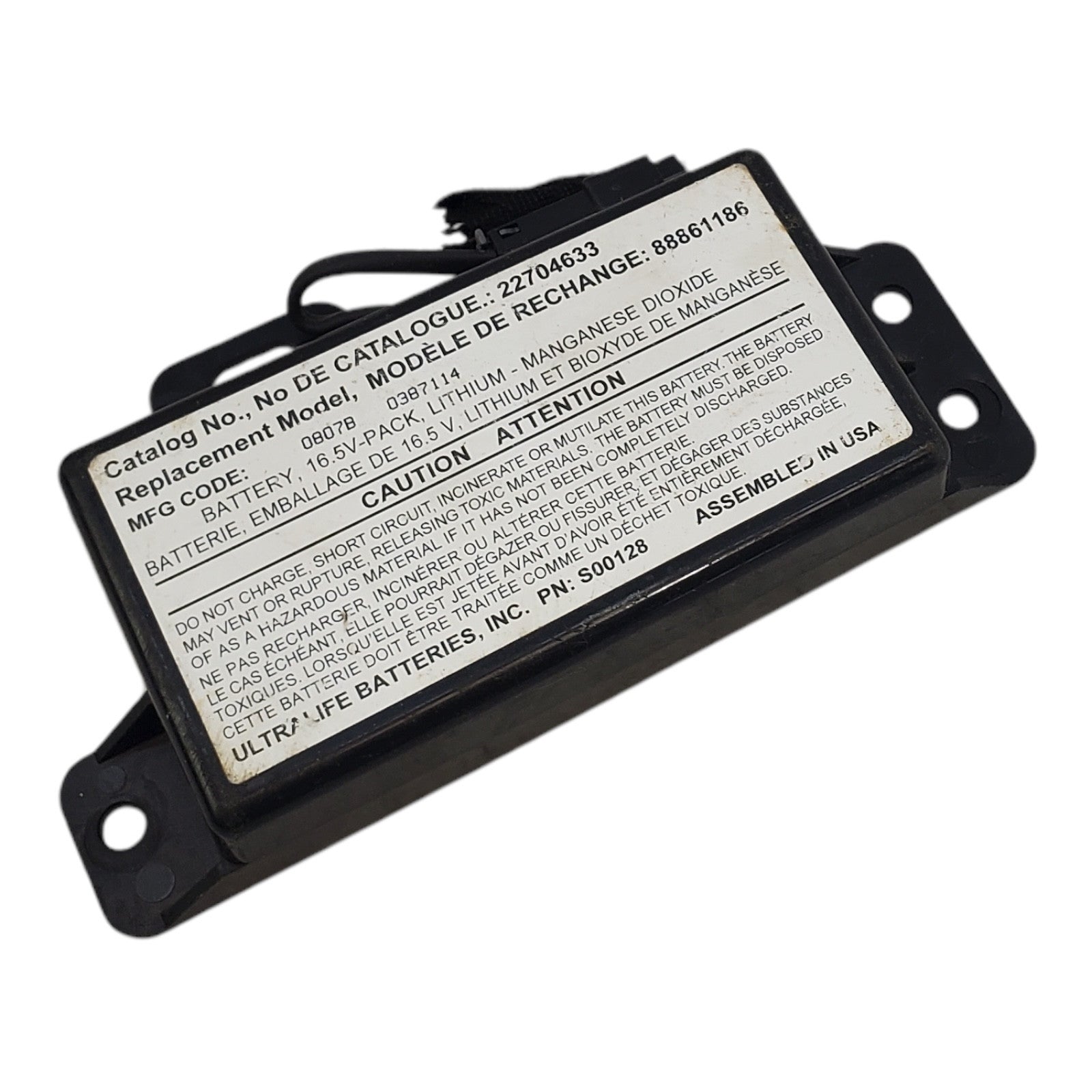 2010-2015 CHEVROLET CAMARO BACKUP CONTROL BATTERY MODULE 22704633 88861186 OEM