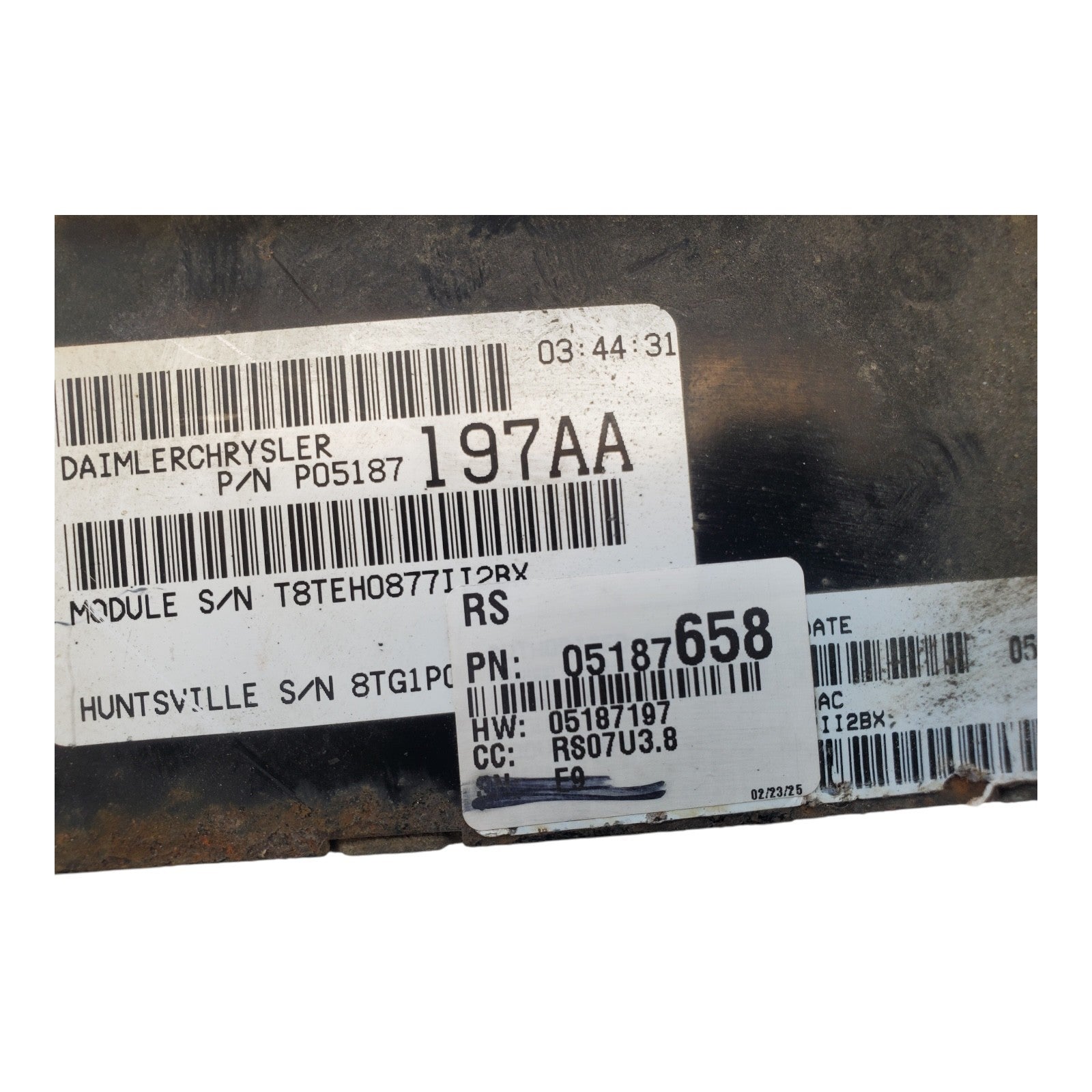 07 CARAVAN ENGINE ECM ELECTRONIC CONTROL MODULE 3.3L 3.8L P05187658AC 05187658AC