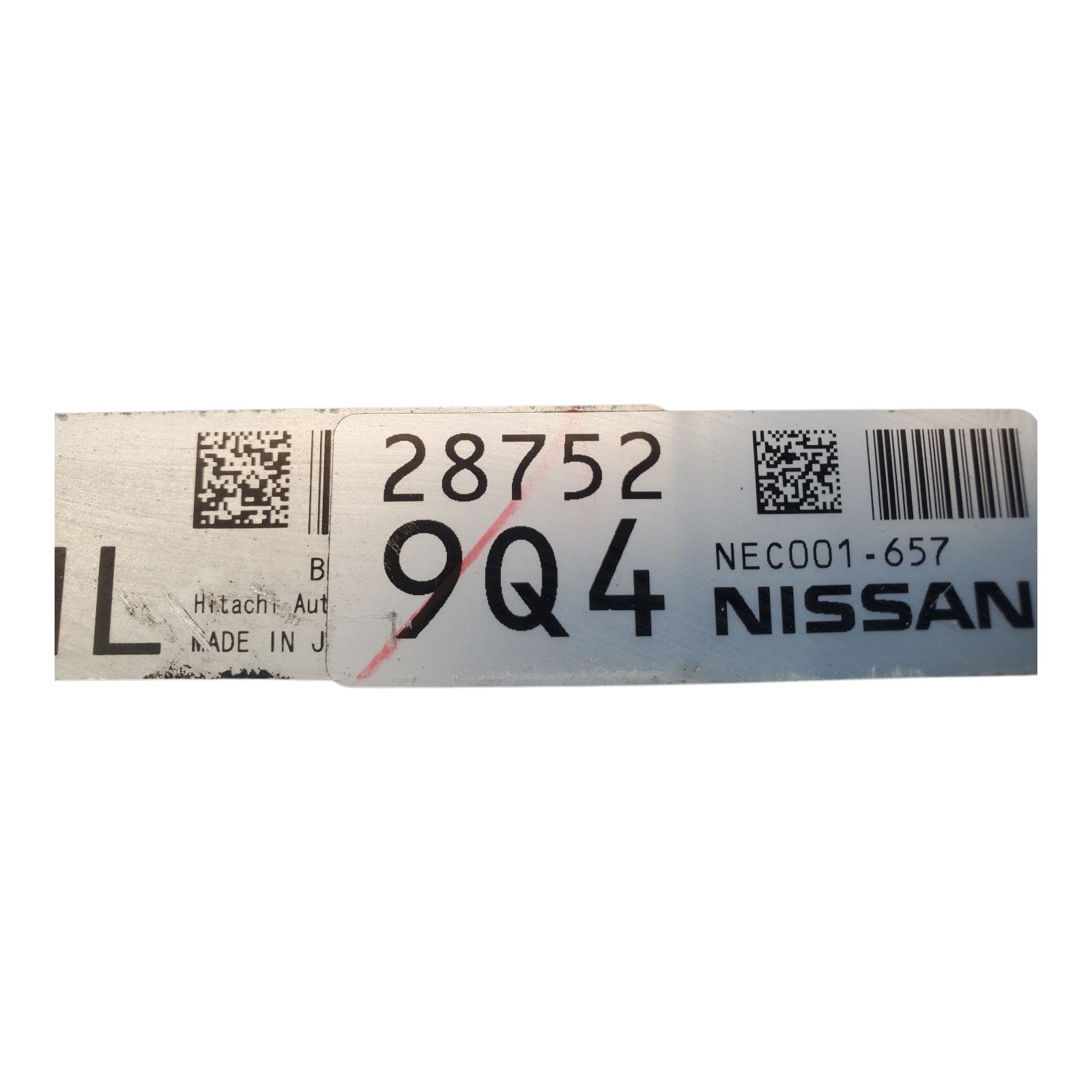 13 2013 Nissan Rogue NEC001-657 Computer Brain Engine Control ECU ECM EBX Module