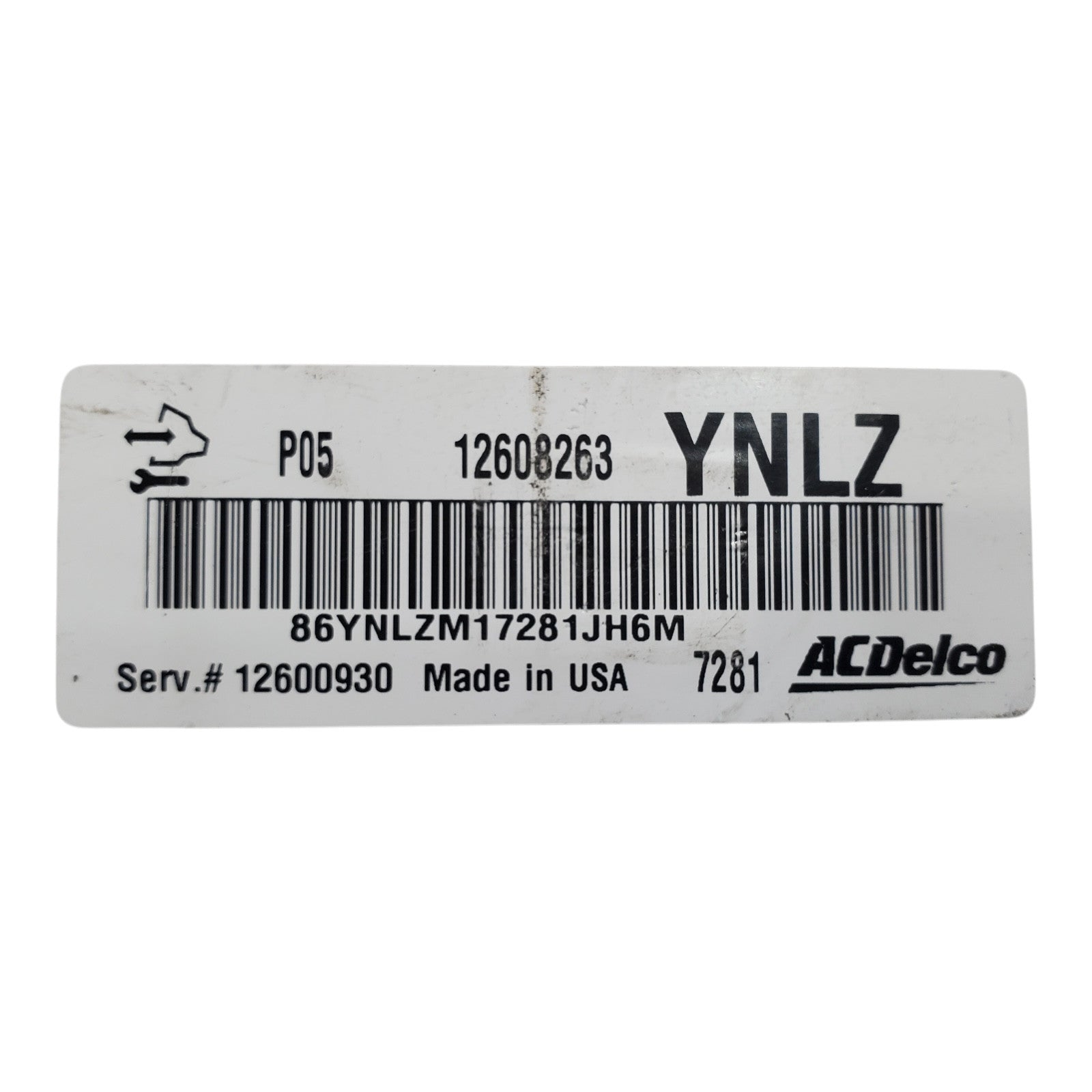 2006-2009 Buick Lucerne Engine Control Module PCM 12608263 YNLZ OEM broken!