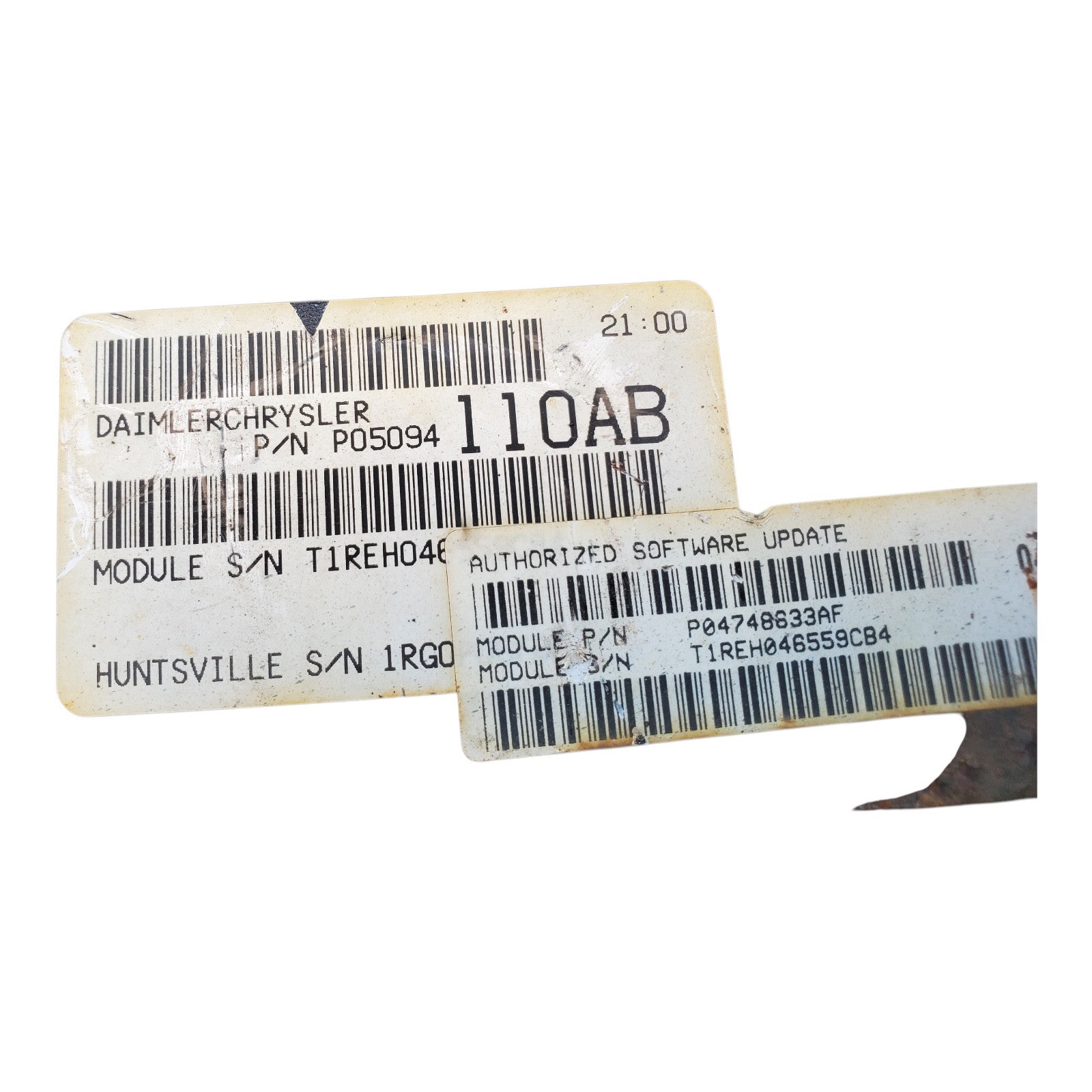 Engine ECM Control Module Fits 2005 05 DODGE CARAVAN 04748633AF Broken plug