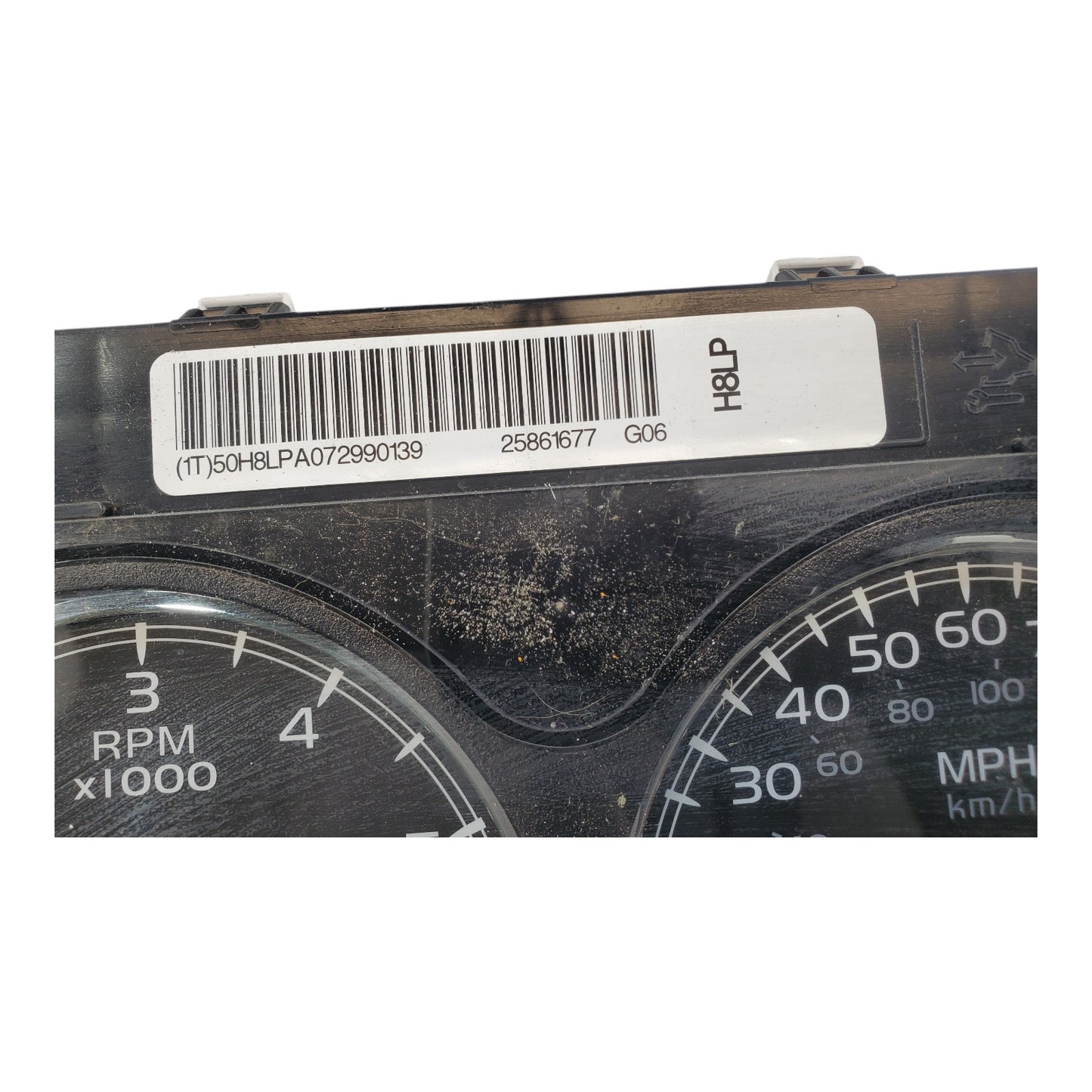 Programmed 07-08 GMC Yukon Sierra Silverado MPH AT Speedometer Cluster 25861677