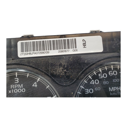 Programmed 07-08 GMC Yukon Sierra Silverado MPH AT Speedometer Cluster 25861677
