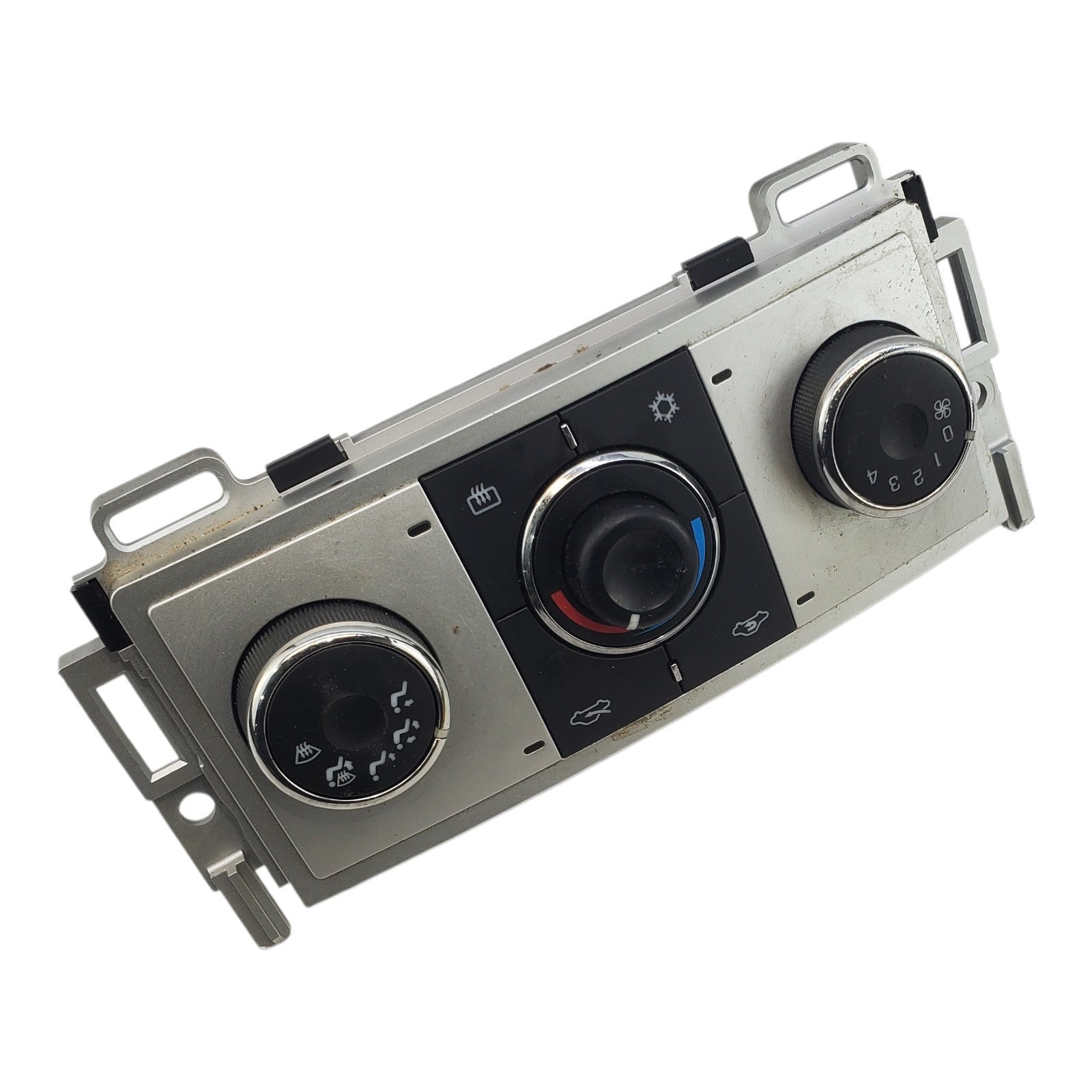 2007-2012 Malibu Aura OEM Climate Control Switch AC Heat Defrost SILVER 28116119