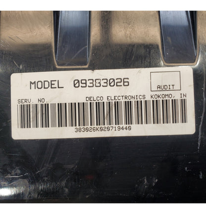 00 01 02 03 04 Cadillac Seville Temperature Climate Control 2000-2004 09383026