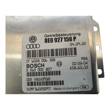 03-04 Audi B6 A4 TCM TCU AMB coded transmission computer 8E0927156P 2003 2004