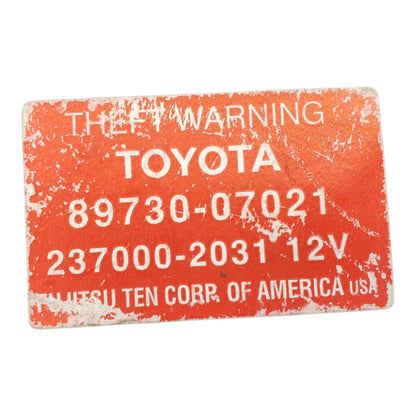 ✅ 2000-2004 Toyota Avalon Anti Theft Warning Locking Control Module 89730-07021
