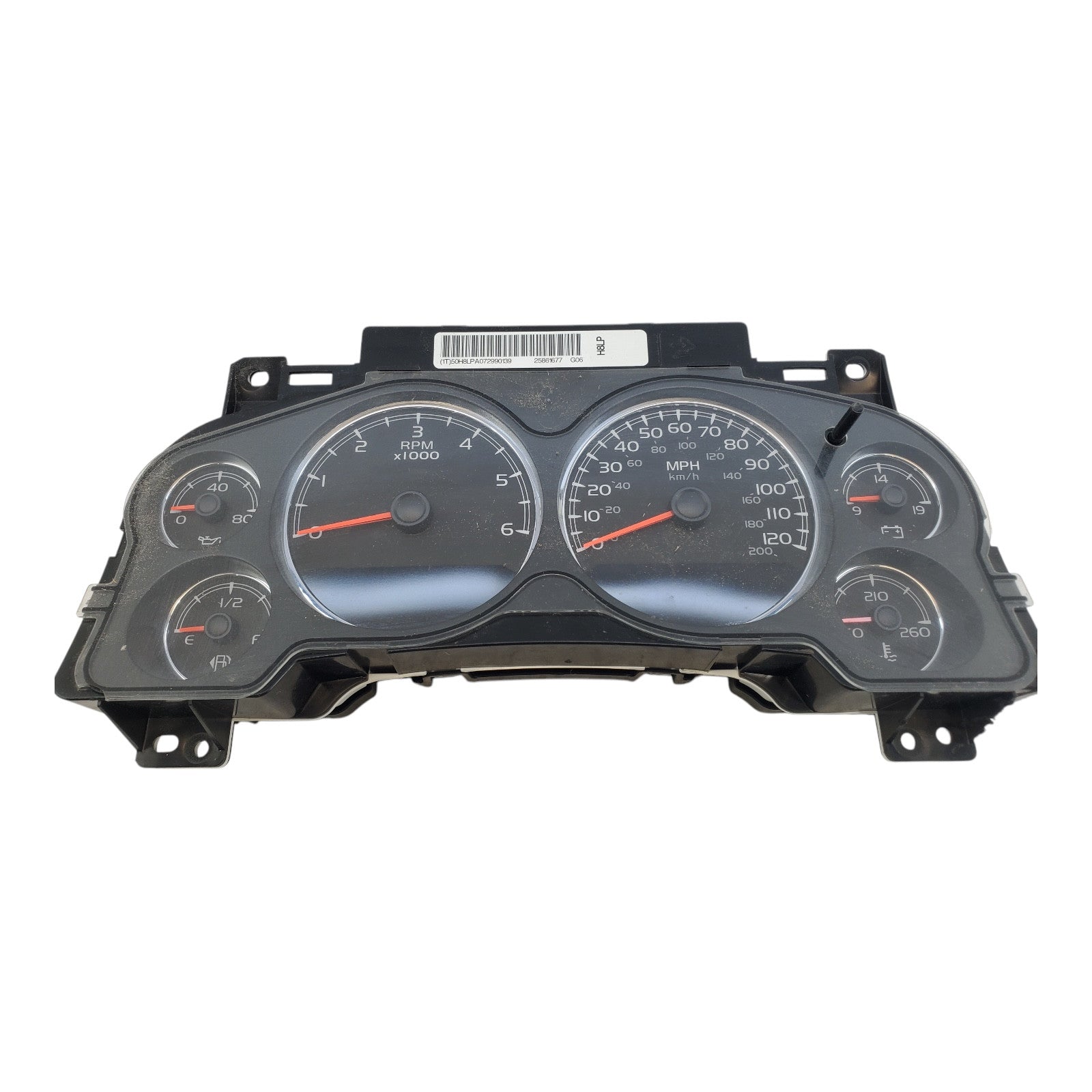 Programmed 07-08 GMC Yukon Sierra Silverado MPH AT Speedometer Cluster 25861677