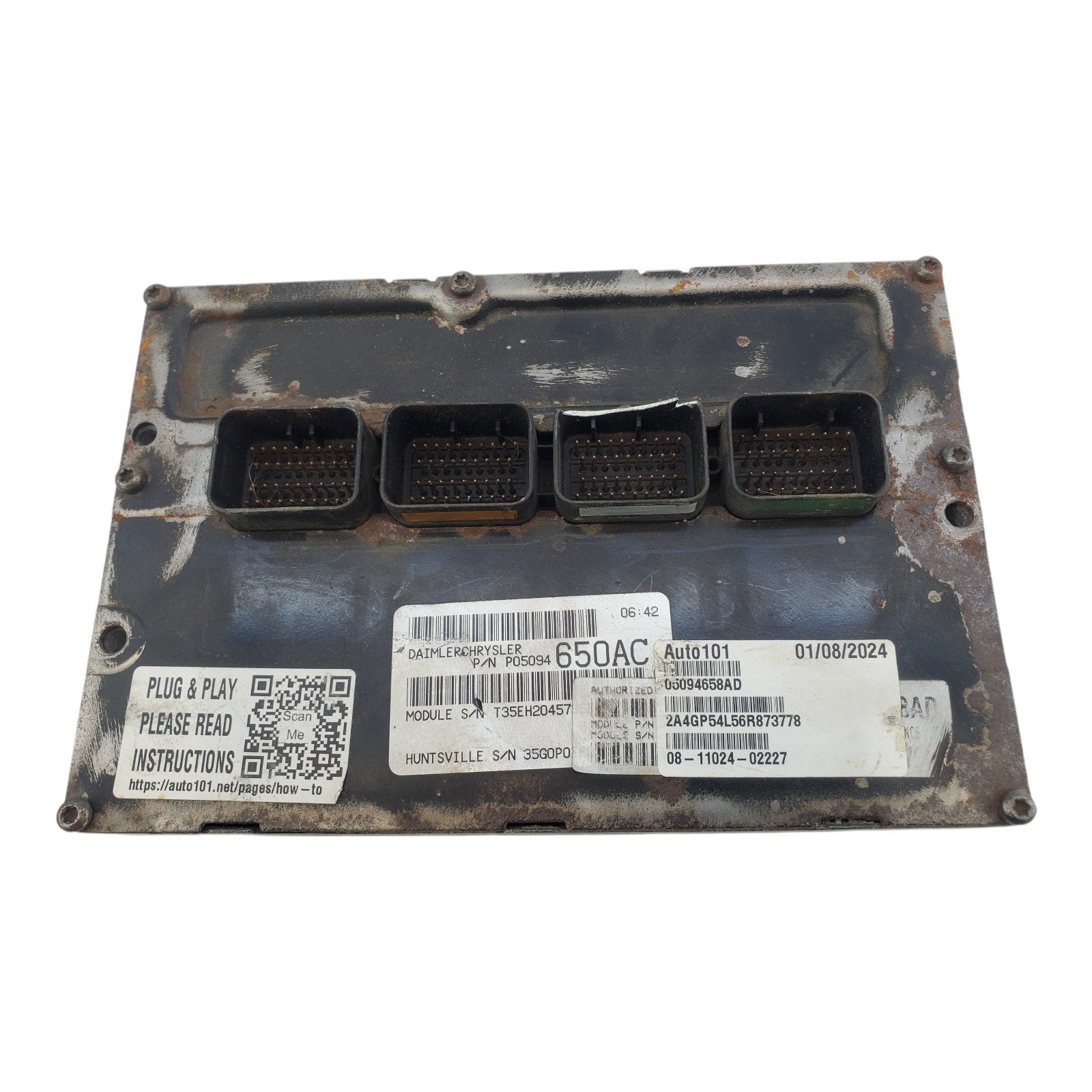 06 CARAVAN ENGINE ECM CONTROL MODULE 3.3L AND 3.8L p05094658AD 05094658AD