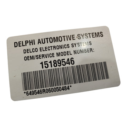 03-06 Chevrolet Avalanche Suspension Control 15189546 Module