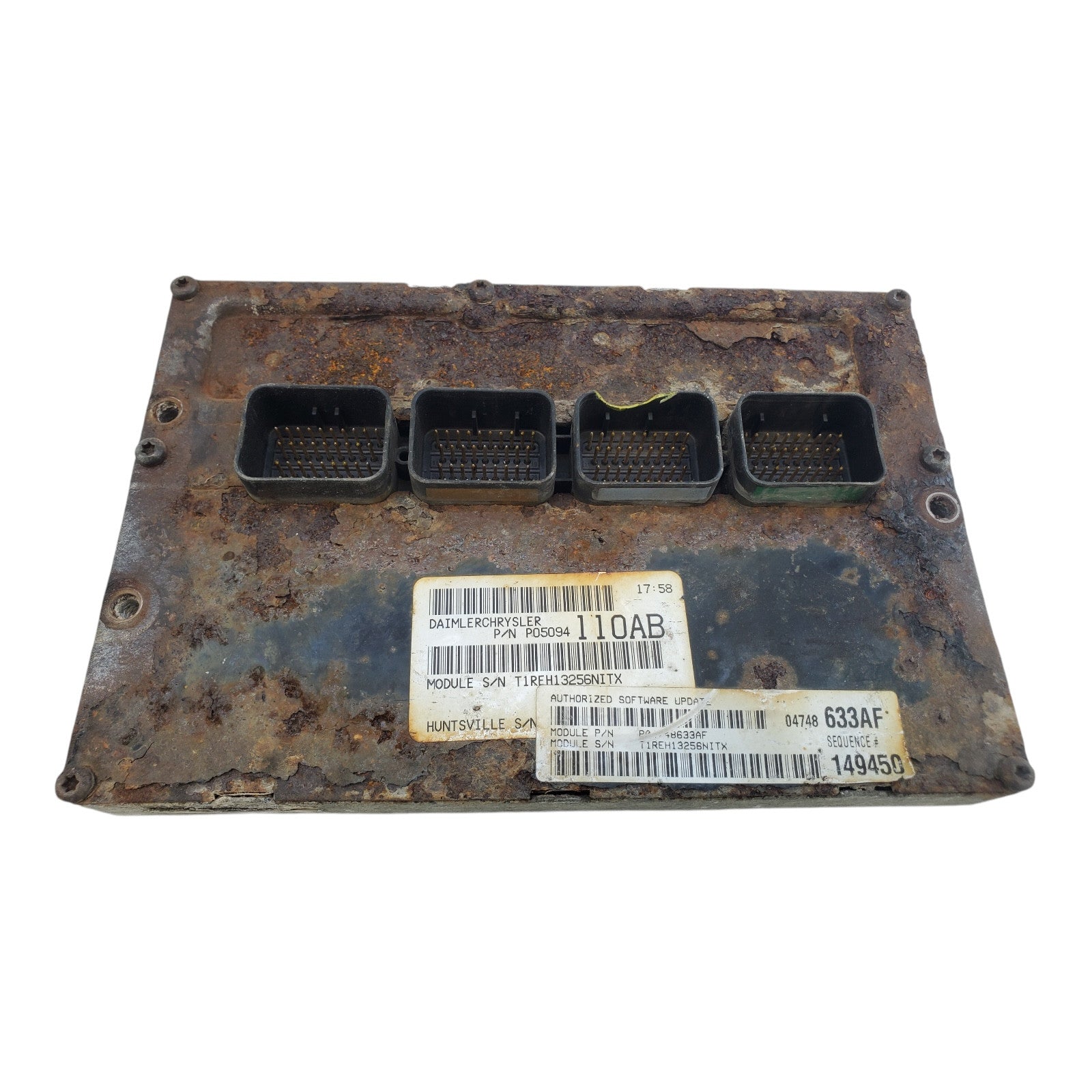 Engine ECM Control Module Fits 2005 05 DODGE CARAVAN 04748633AF Broken plug