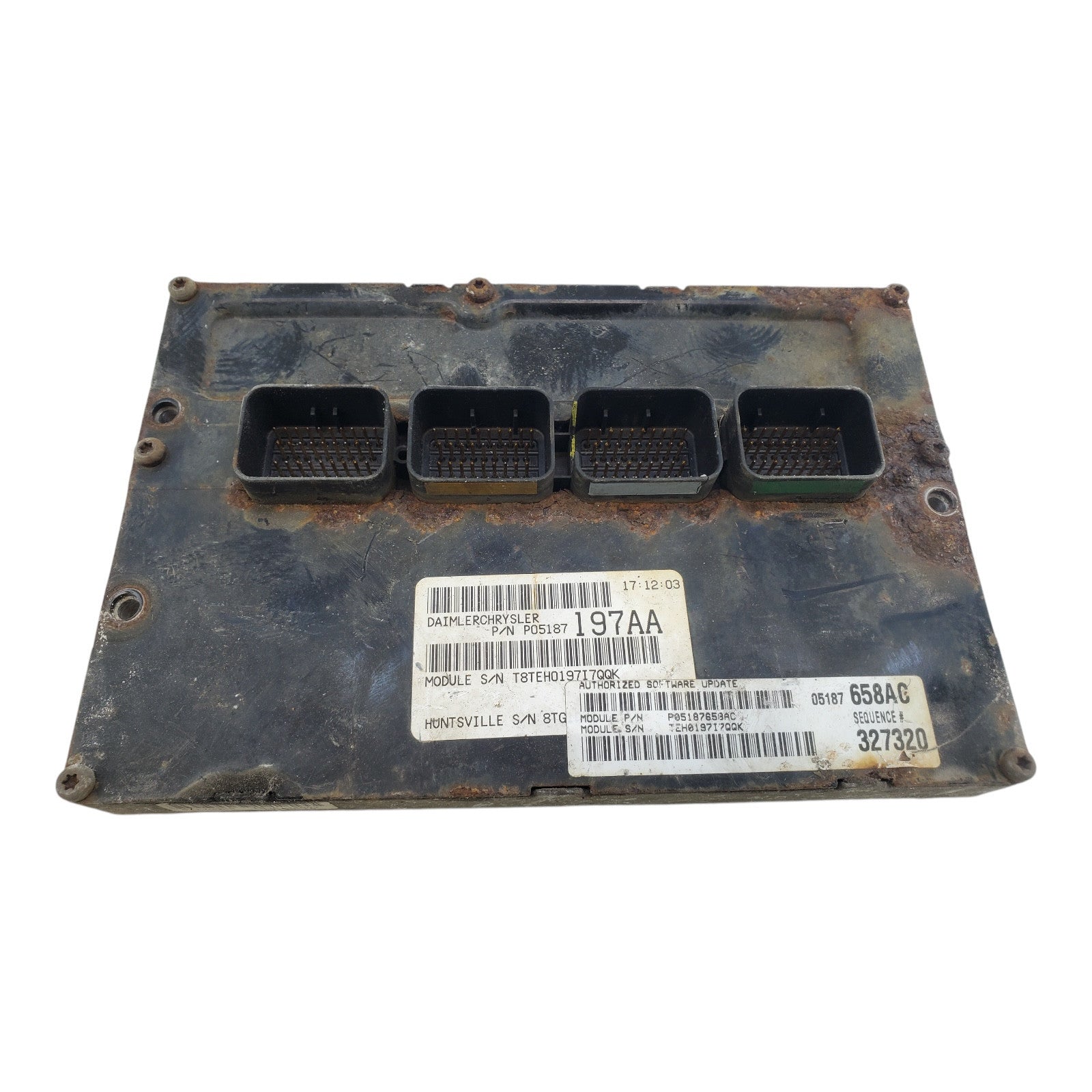 07 CARAVAN ENGINE ECM ELECTRONIC CONTROL MODULE  3.8L P05187658AC Broken plug