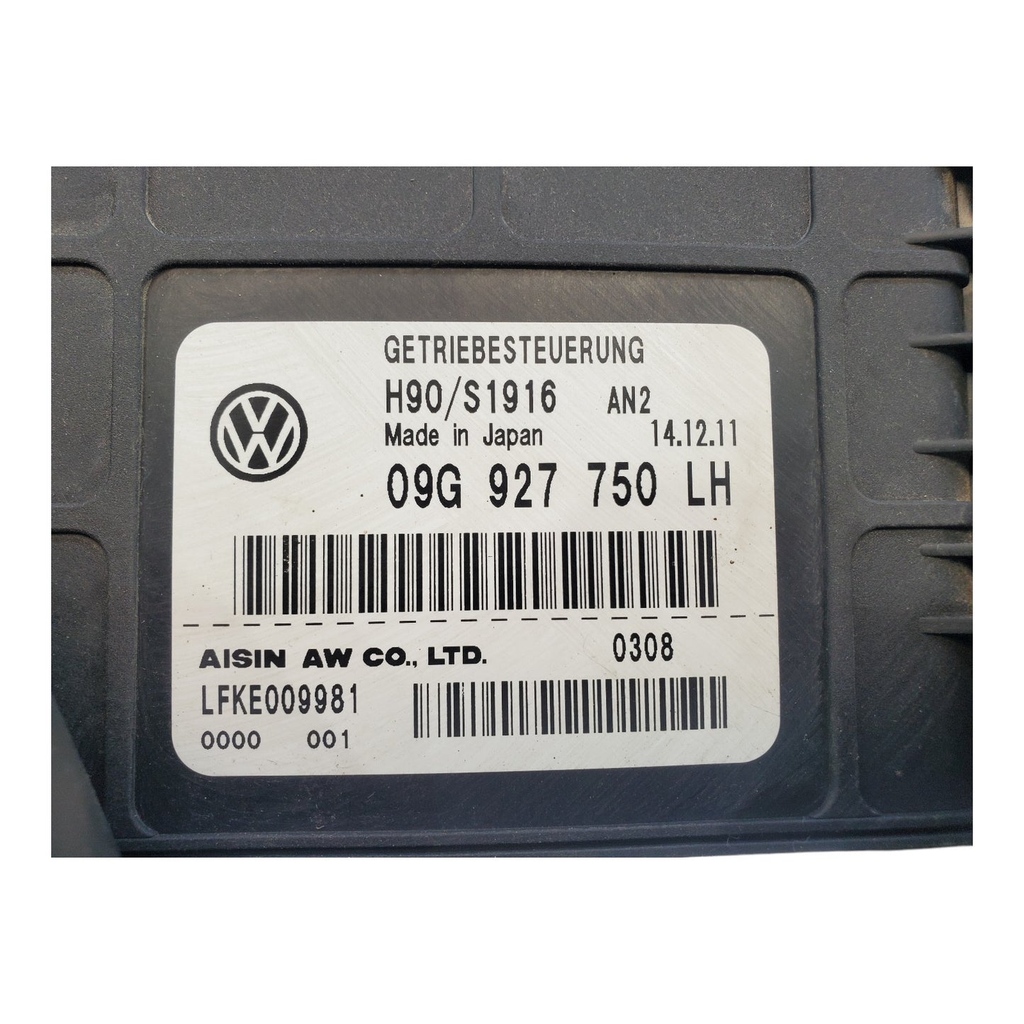 2012-2018 VW PASSAT 2.5L - TCU / TCM / Transmission Control Module 09G927750LH