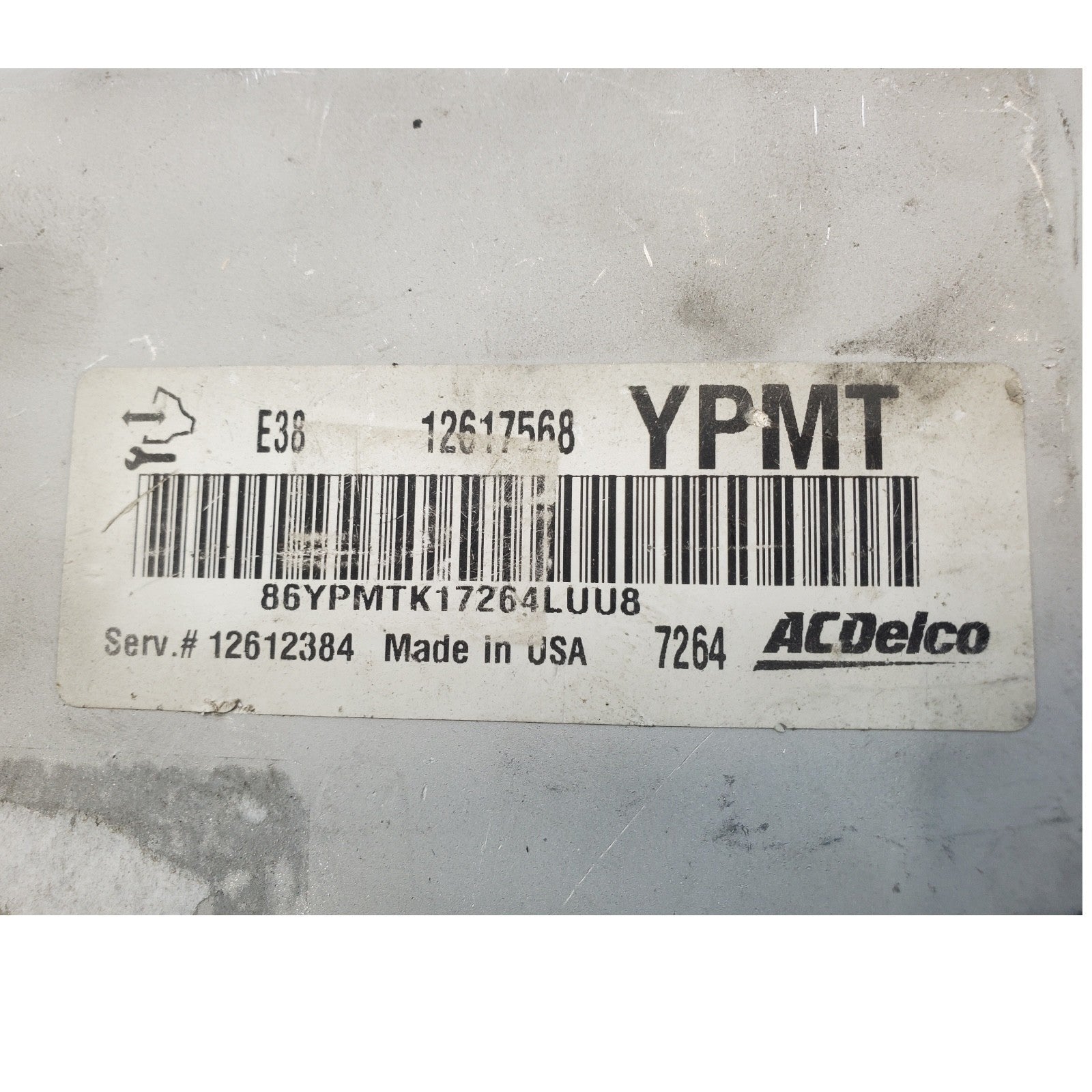 2008-09 Chevrolet Impala Engine Computer ECU ECM 12617568 YPMT