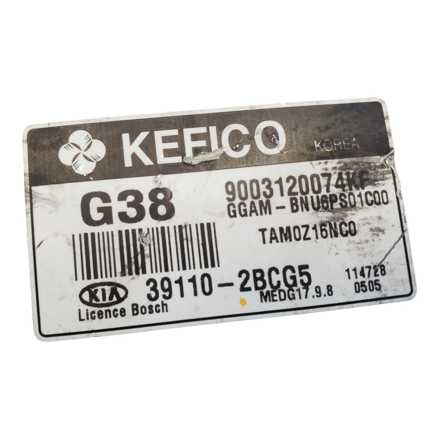 12 13 Kia Soul 1.6L 39110-2BCG5 Computer Brain Engine Control ECU ECM EBX Module