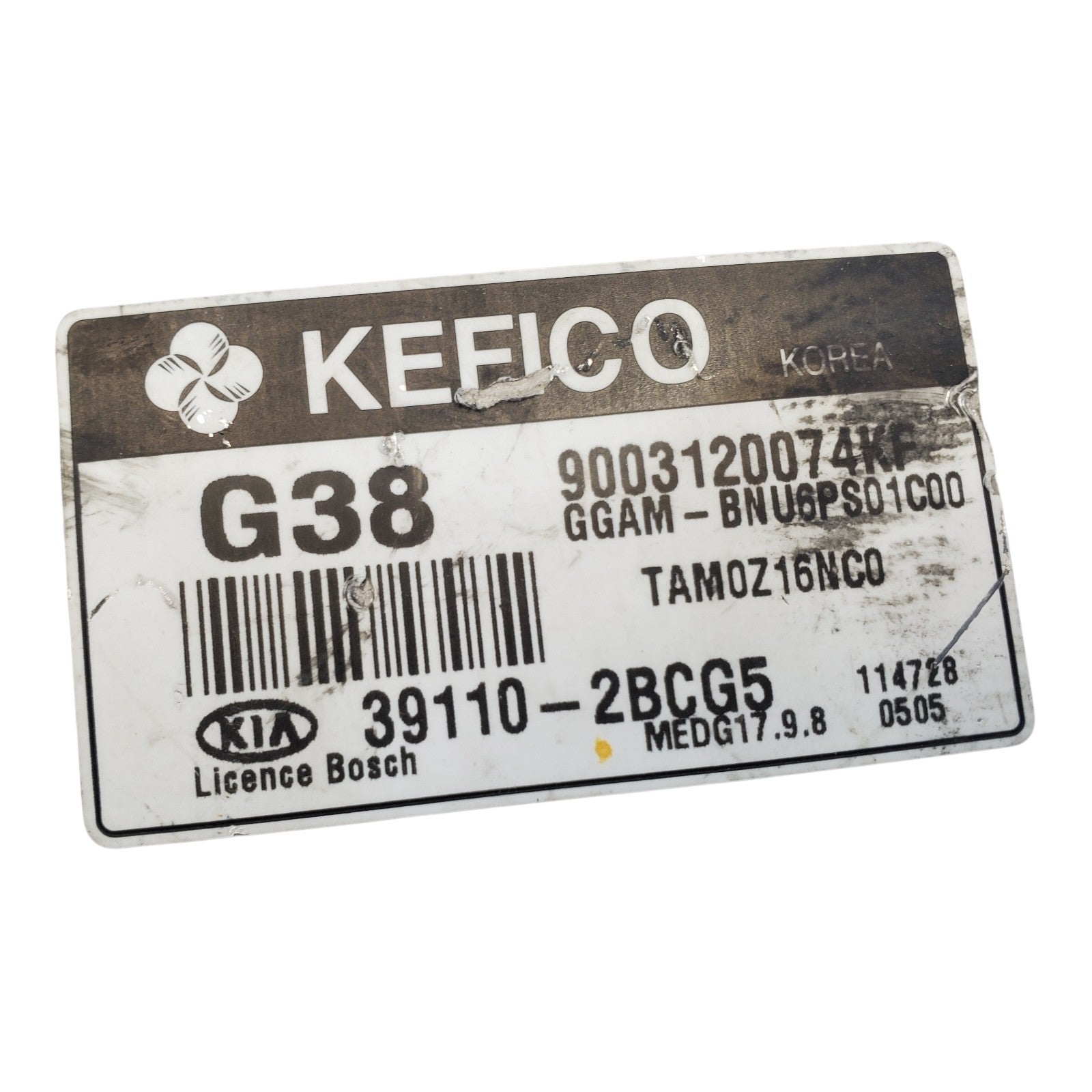 12 13 Kia Soul 1.6L 39110-2BCG5 Computer Brain Engine Control ECU ECM EBX Module