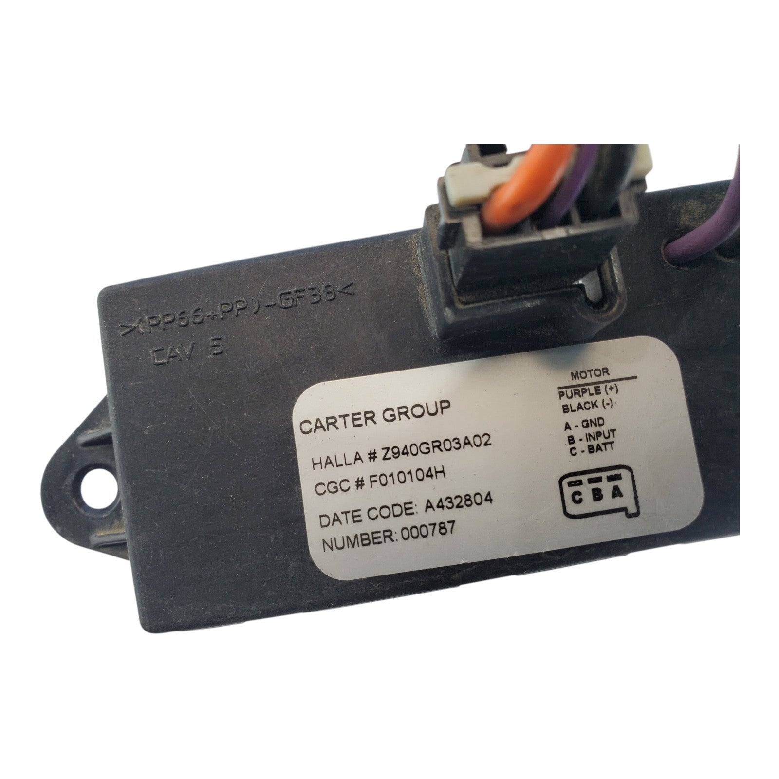 03 04 05 06 Tahoe Yukon Escalade Rear Blower Motor Control Resistor Z940GR03A02