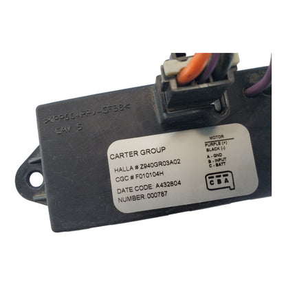 03 04 05 06 Tahoe Yukon Escalade Rear Blower Motor Control Resistor Z940GR03A02