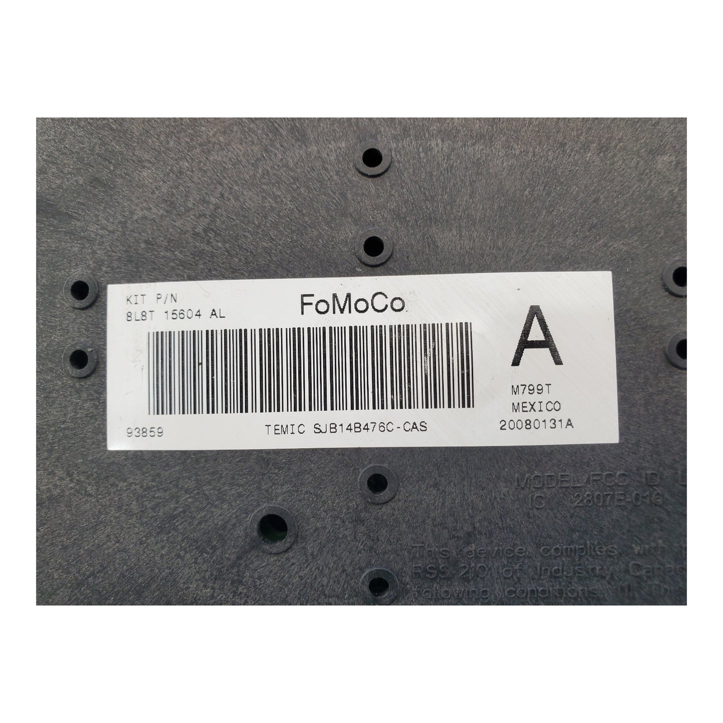 08 09 2008 2009 Ford Escape Interior Cabin Fuse Box Relay Block 8l8t15604al