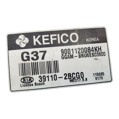 12 13 Kia Soul 39110-2BCG0 Computer Brain Engine Control ECU ECM EBX Module