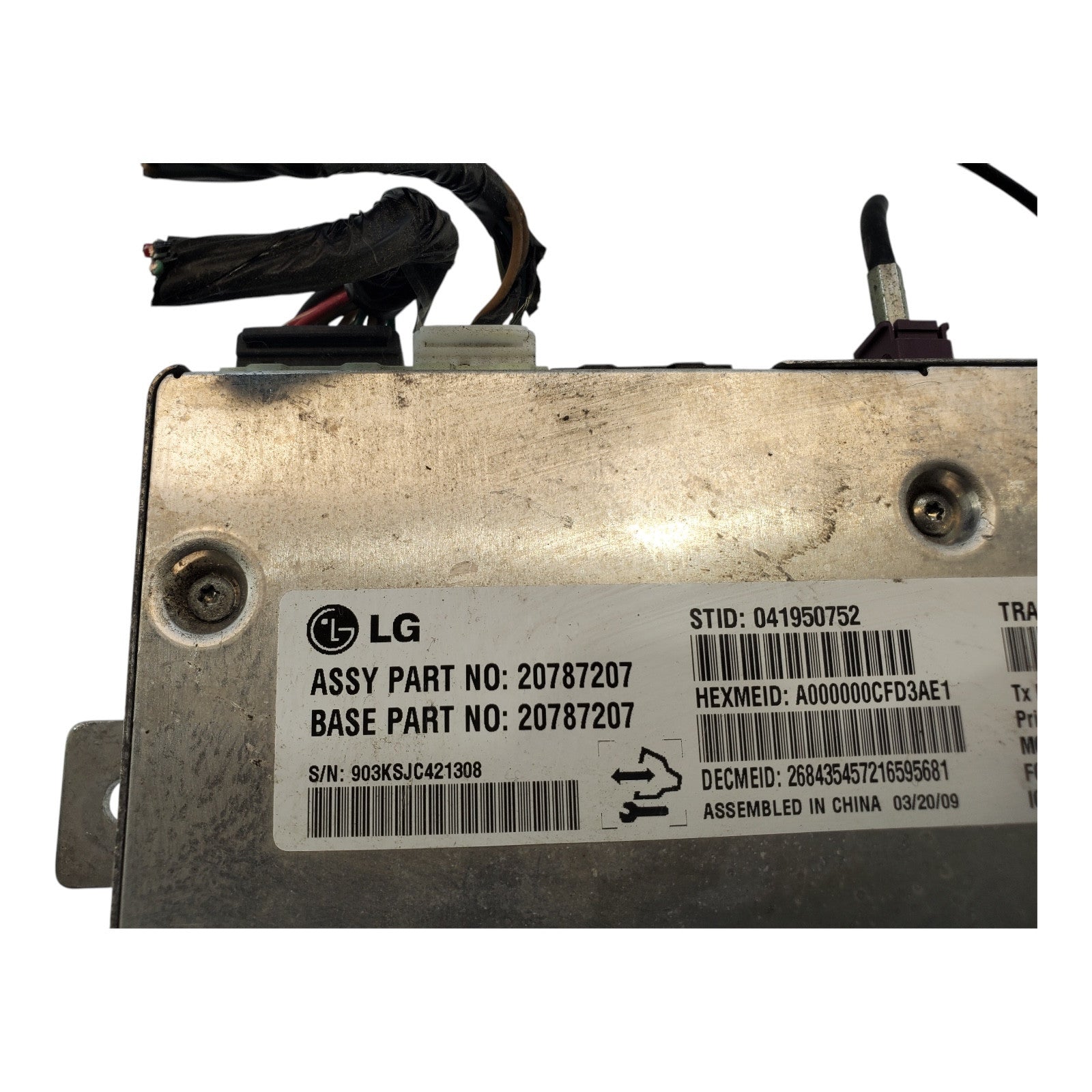 Chassis ECM Communication VIN E 4th Digit Onstar Fits 09-10 SAAB 9-5 20787207