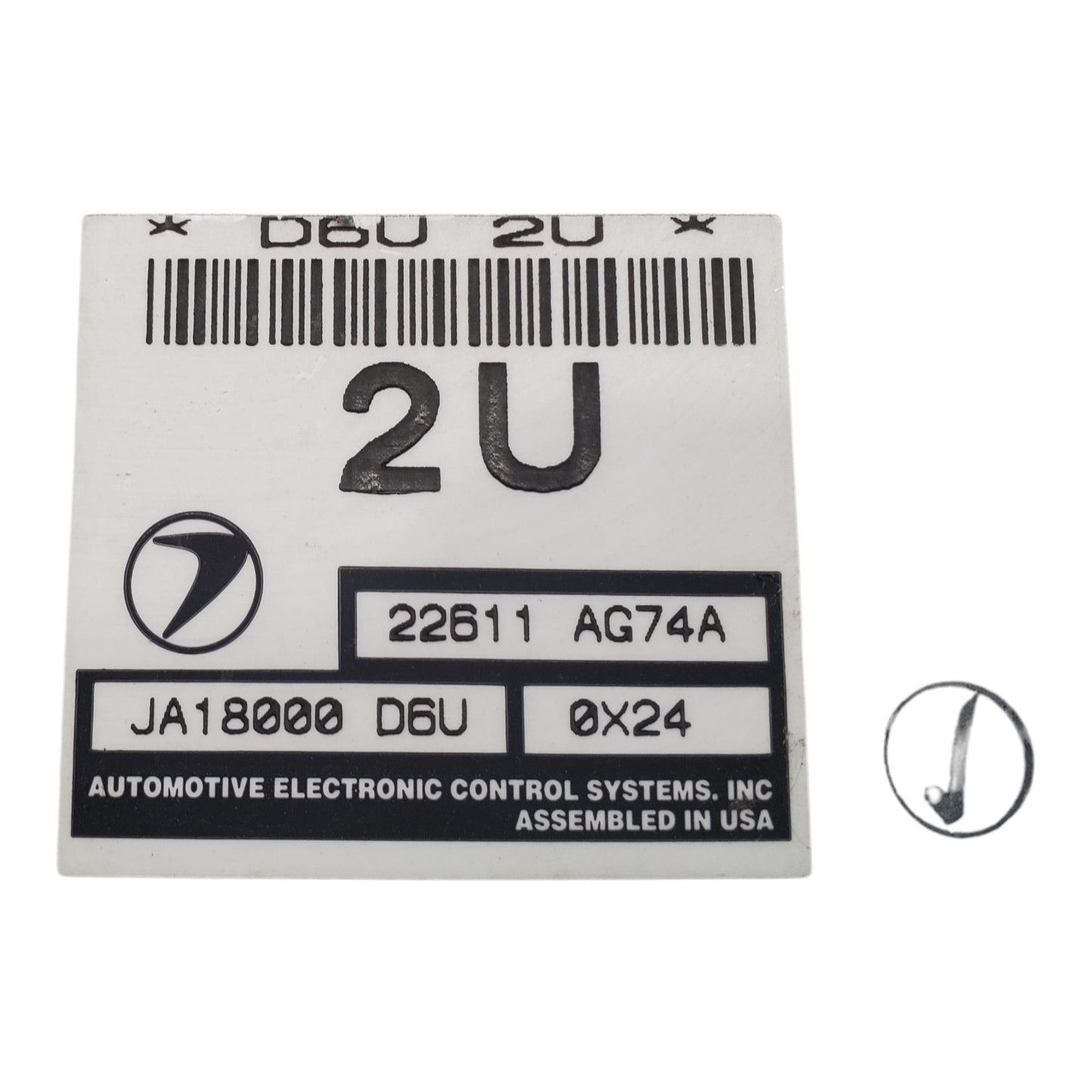 01 Subaru Legacy Outback ECM ECU Engine Control Module 22611AG74A