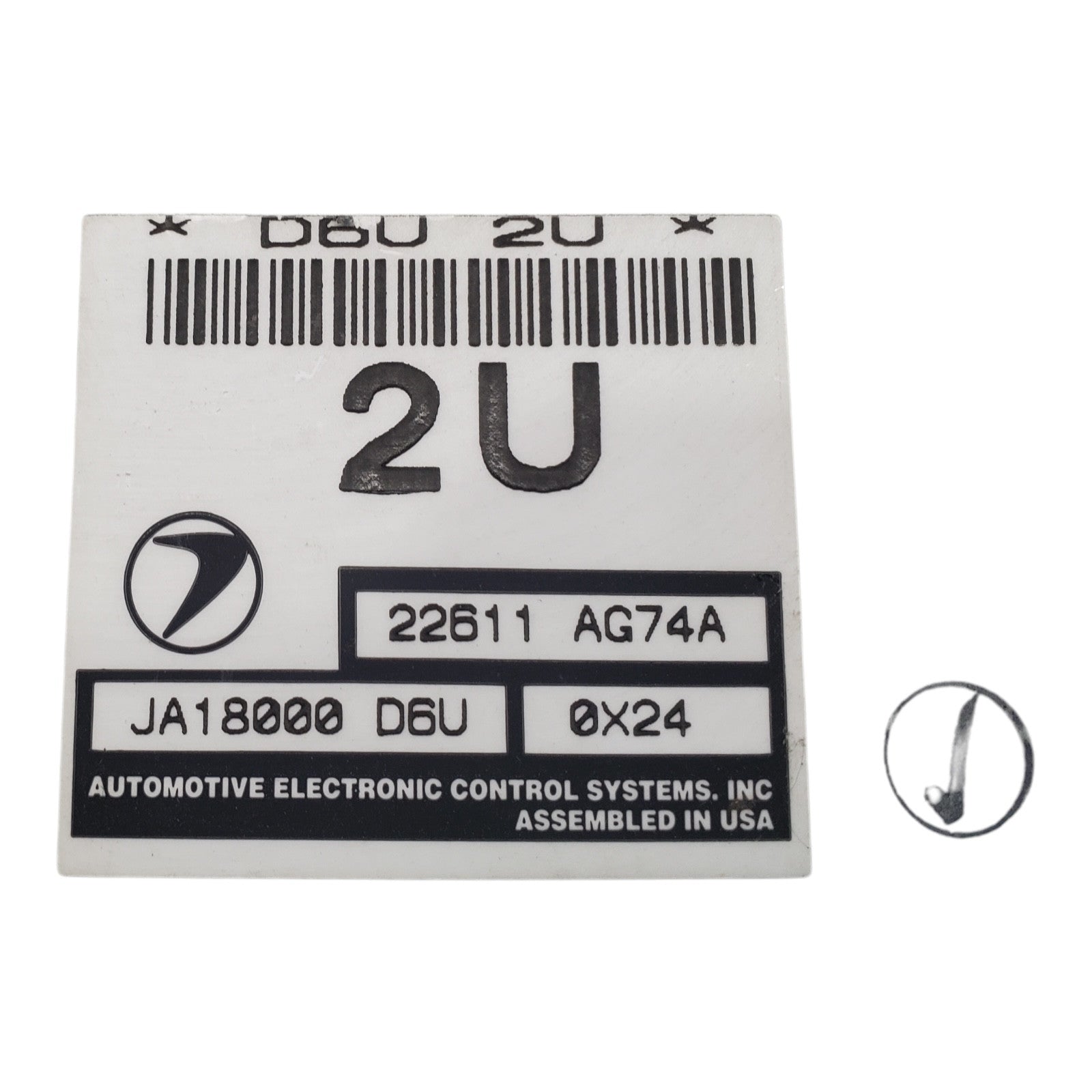 01 Subaru Legacy Outback ECM ECU Engine Control Module 22611AG74A