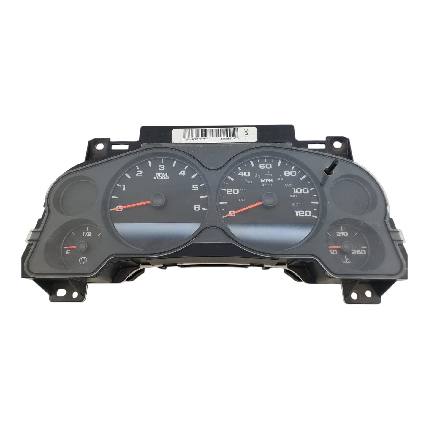 Programmed 2007 - 2013 GMC Sierra 1500 Instrument Panel Gauge Cluster 25861659