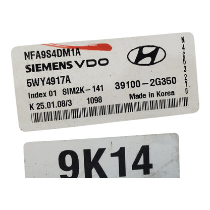 09-10 Hyundai SONATA 2.4L Engine Control Module ECM Computer 39100-2G350