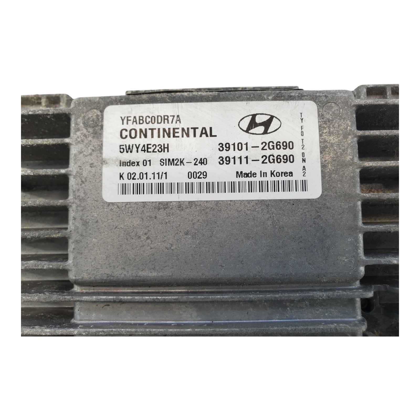 DAMAGED 2011 SONATA  ECM ENGINE CONTROL MODULE COMPUTER PCM ECU 39101-2g690