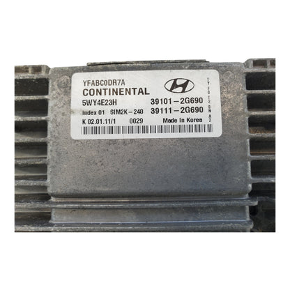 DAMAGED 2011 SONATA  ECM ENGINE CONTROL MODULE COMPUTER PCM ECU 39101-2g690