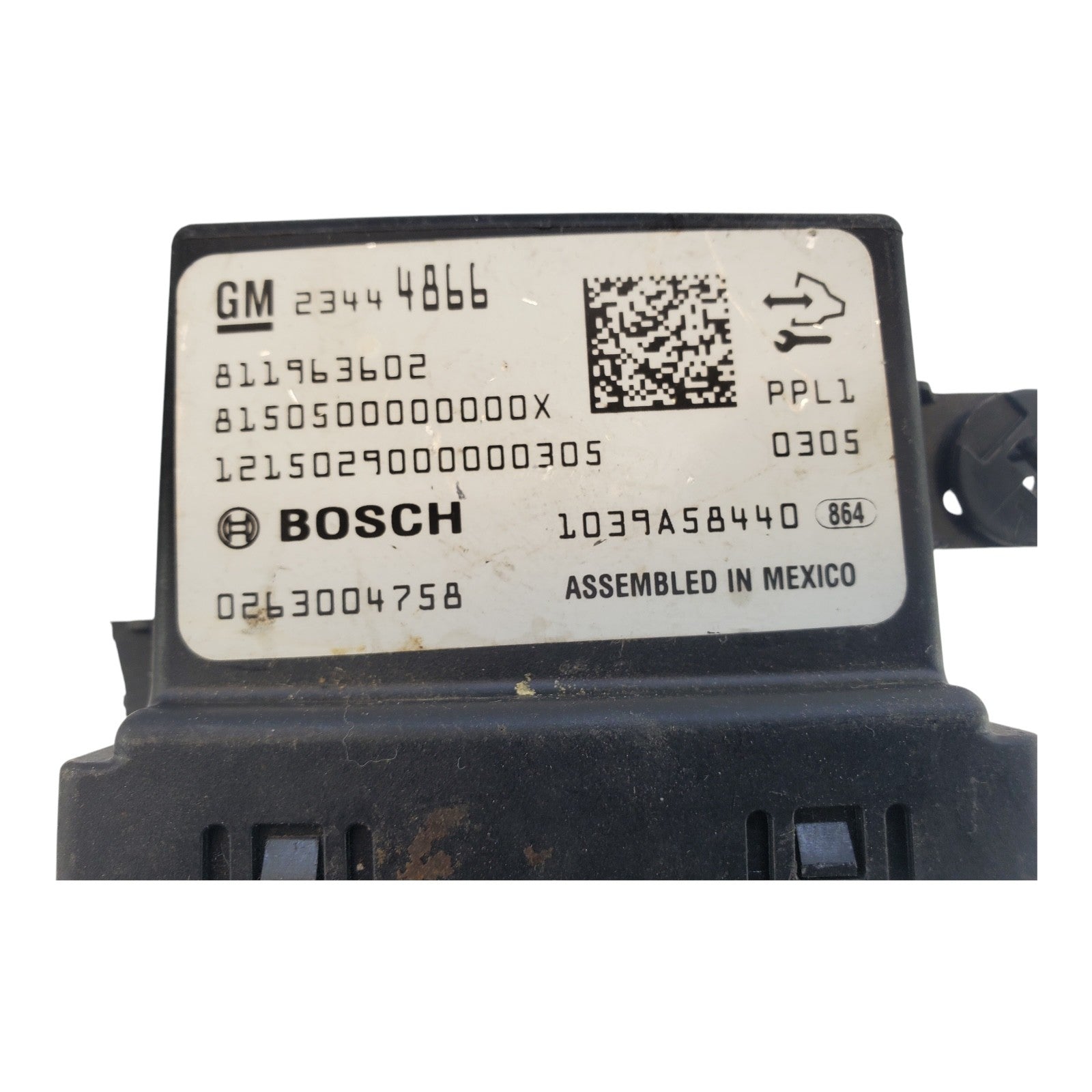 15 GMC SIERRA 1500 DRIVER PARK ASSIST CONTROL MODULE 23444866