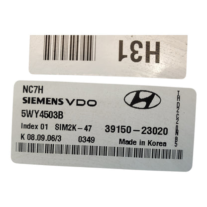 07-10 Hyundai Elantra A/T Engine Control Module ECM 39150-23020