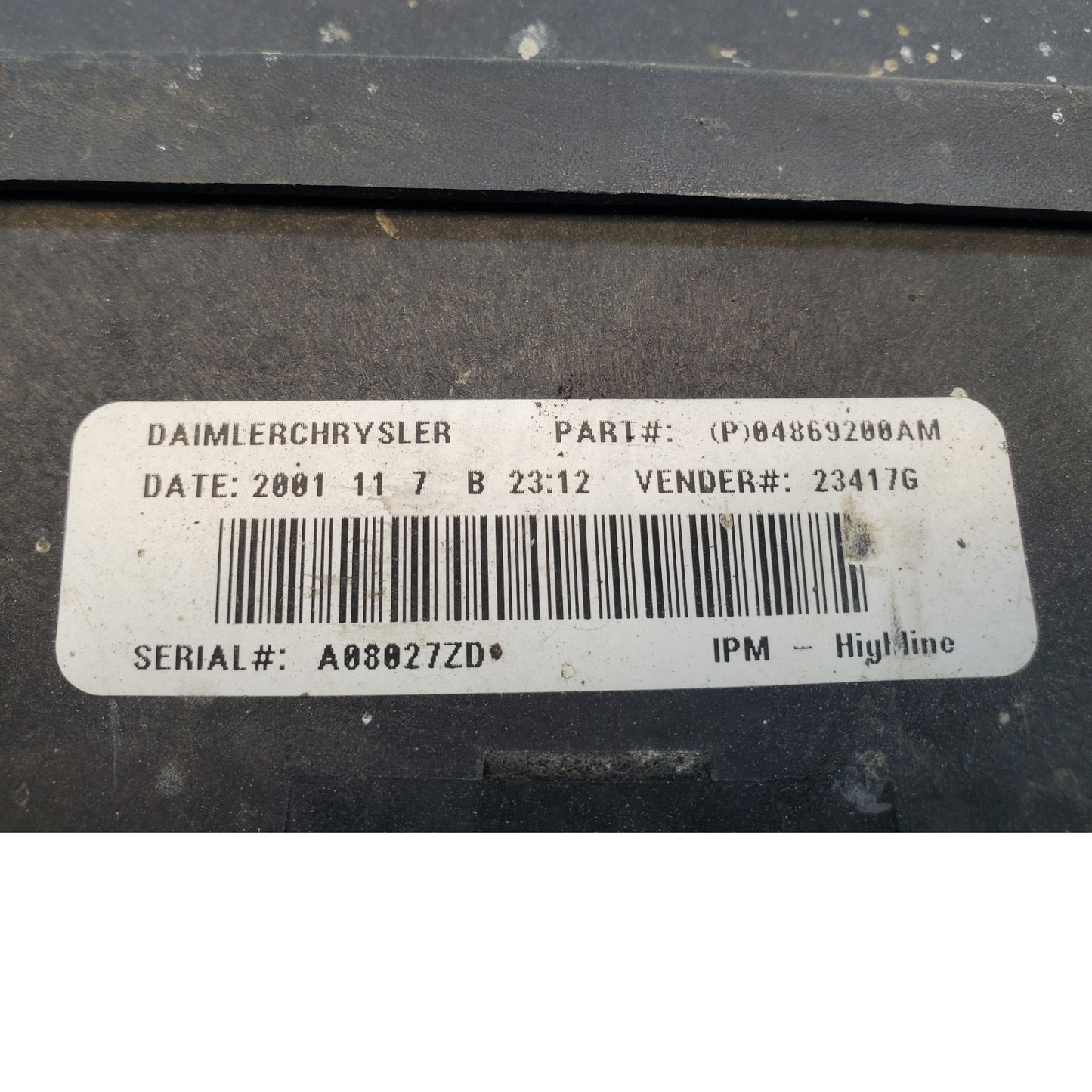 OEM 01 02 Chrysler Town Country CARAVAN 04869200AM Fuse Box Relay  Module W ECM