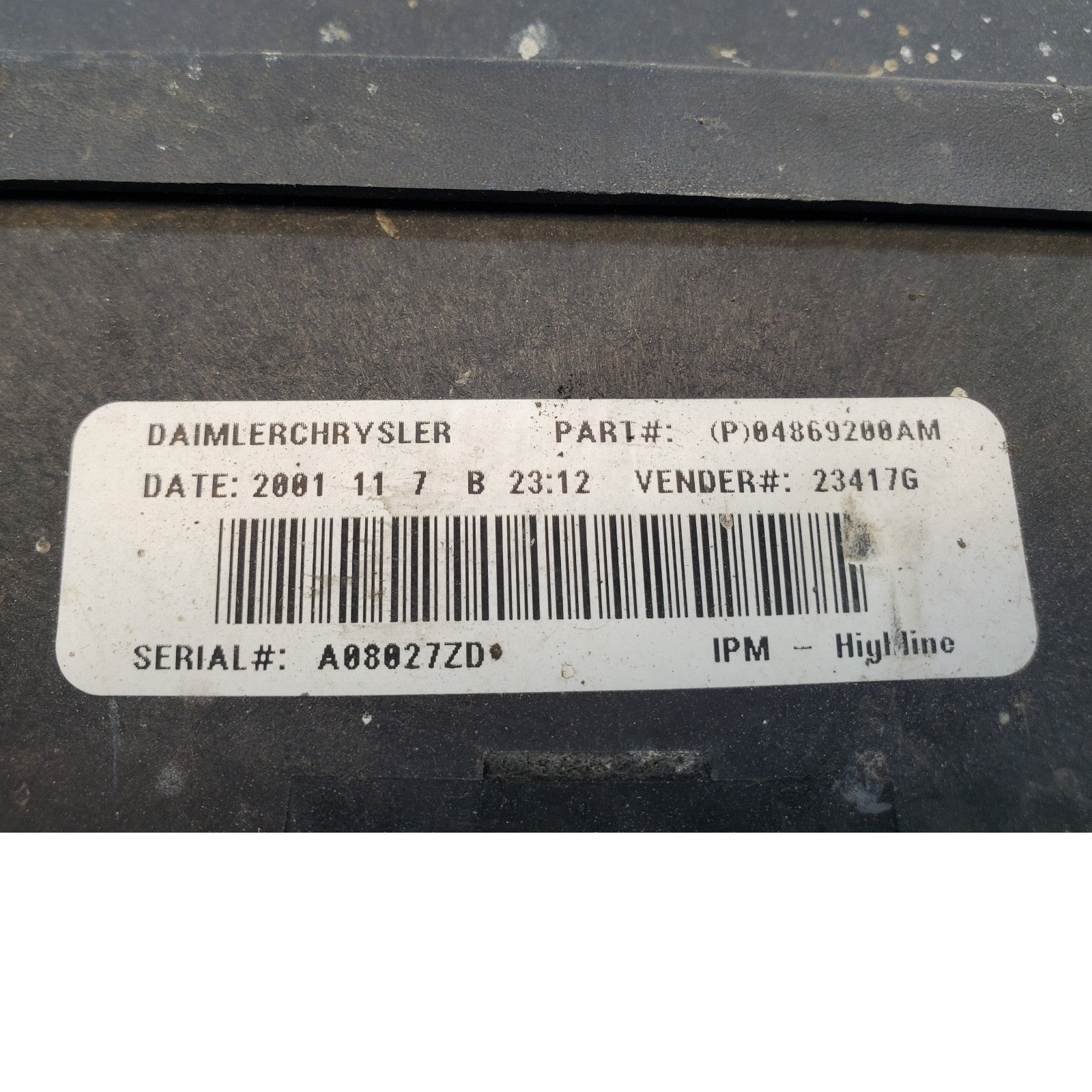 OEM 01 02 Chrysler Town Country CARAVAN 04869200AM Fuse Box Relay  Module W ECM