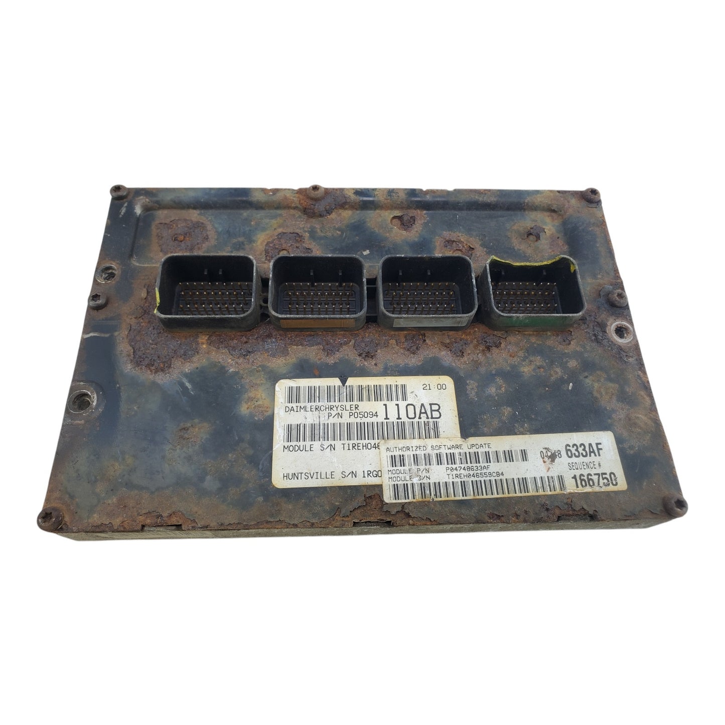 Engine ECM Control Module Fits 2005 05 DODGE CARAVAN 04748633AF Broken plug