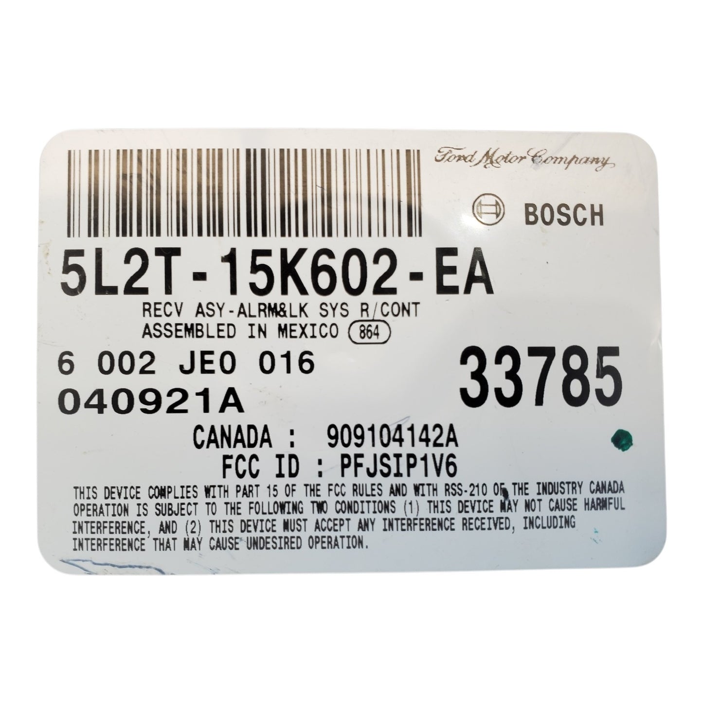 ✅ 05 FORD EXPLORER Anti Theft Keyless Entry Module 5L2T-15K602-EA OEM