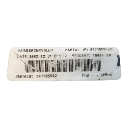 01-05 DODGE CARAVAN TOWN & COUNTRY FUSE BOX MODULE 04748555AC