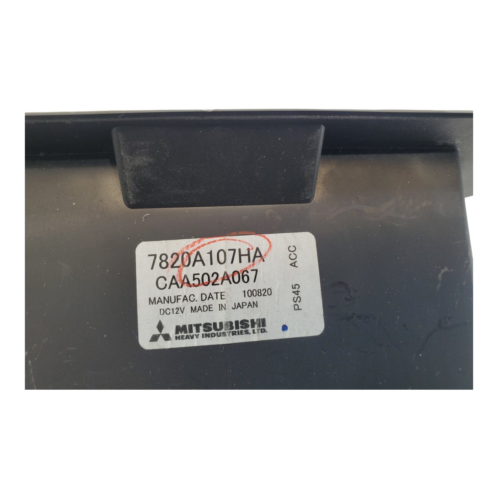 2006 Mitsubishi Endeavor HVAC Temperature control PanelPart Number 7820A107HA