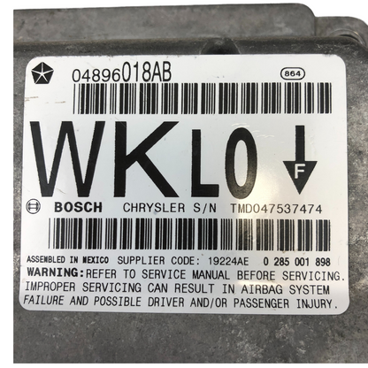 2006 Jeep Grand Cherokee Airbag SRS Control Unit 04896018AB