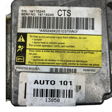 2004 CADILLAC CTS Airbag Control Module SRS Computer P/N 19115245