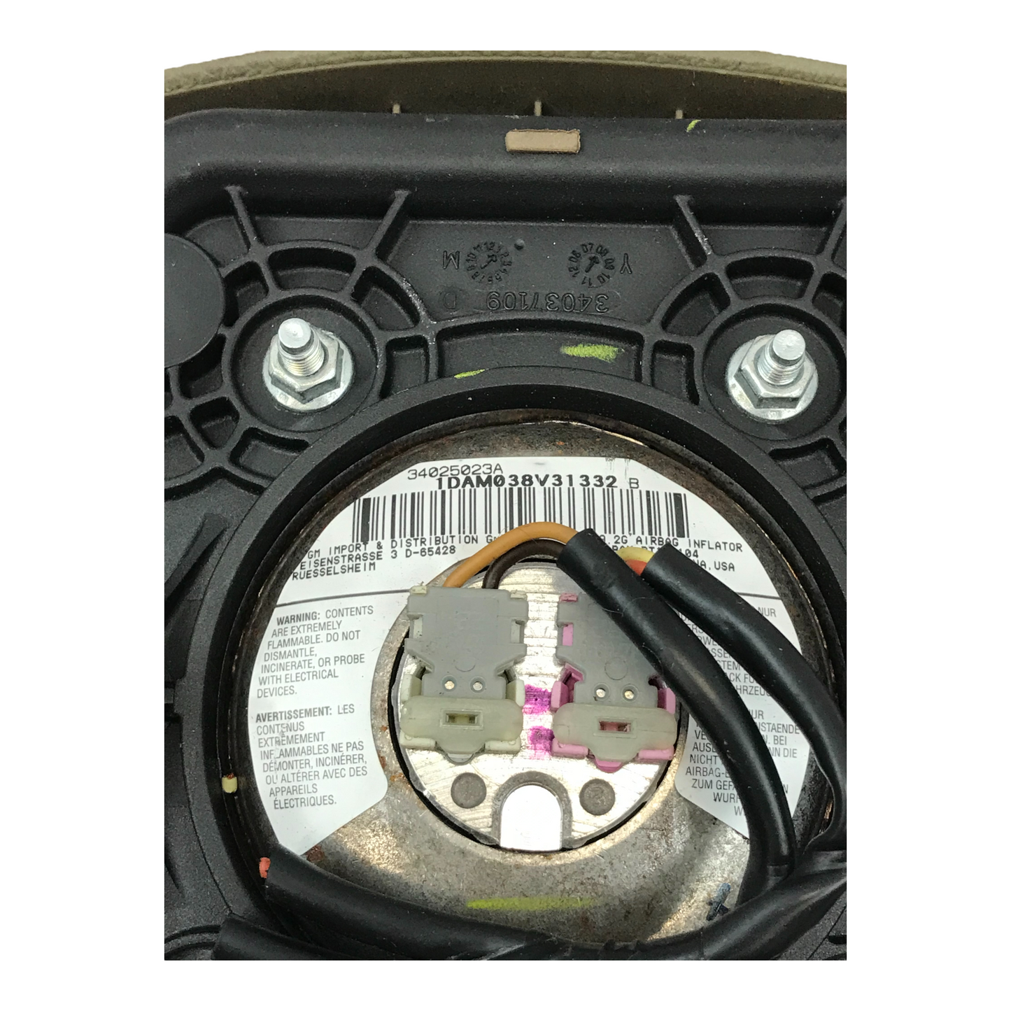 2009-1015 CADILLAC CTS LH Driver Wheel Airbag Airbag