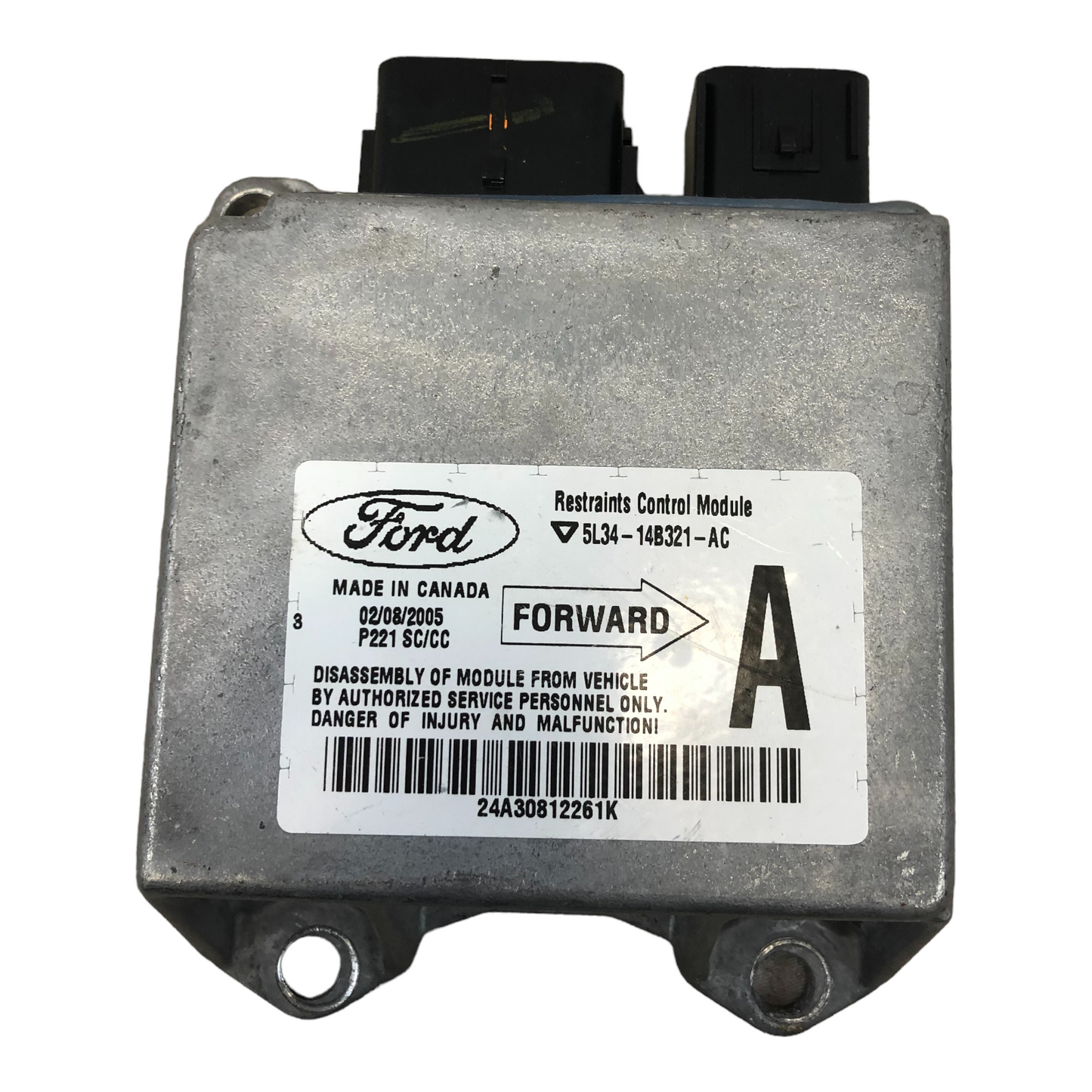 2005 FORD F150 SRS Airbag Control Module Computer 5L34-14B321-AC