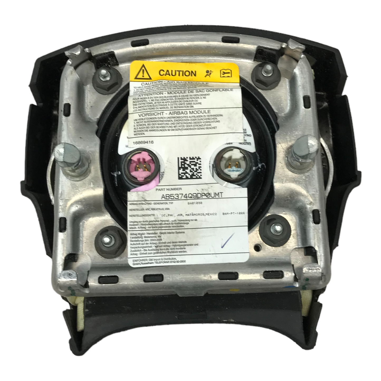 03-06 Chevrolet Tahoe Driver Steering Wheel Airbag Air Bag OEM AB5374Q9DP0UMT